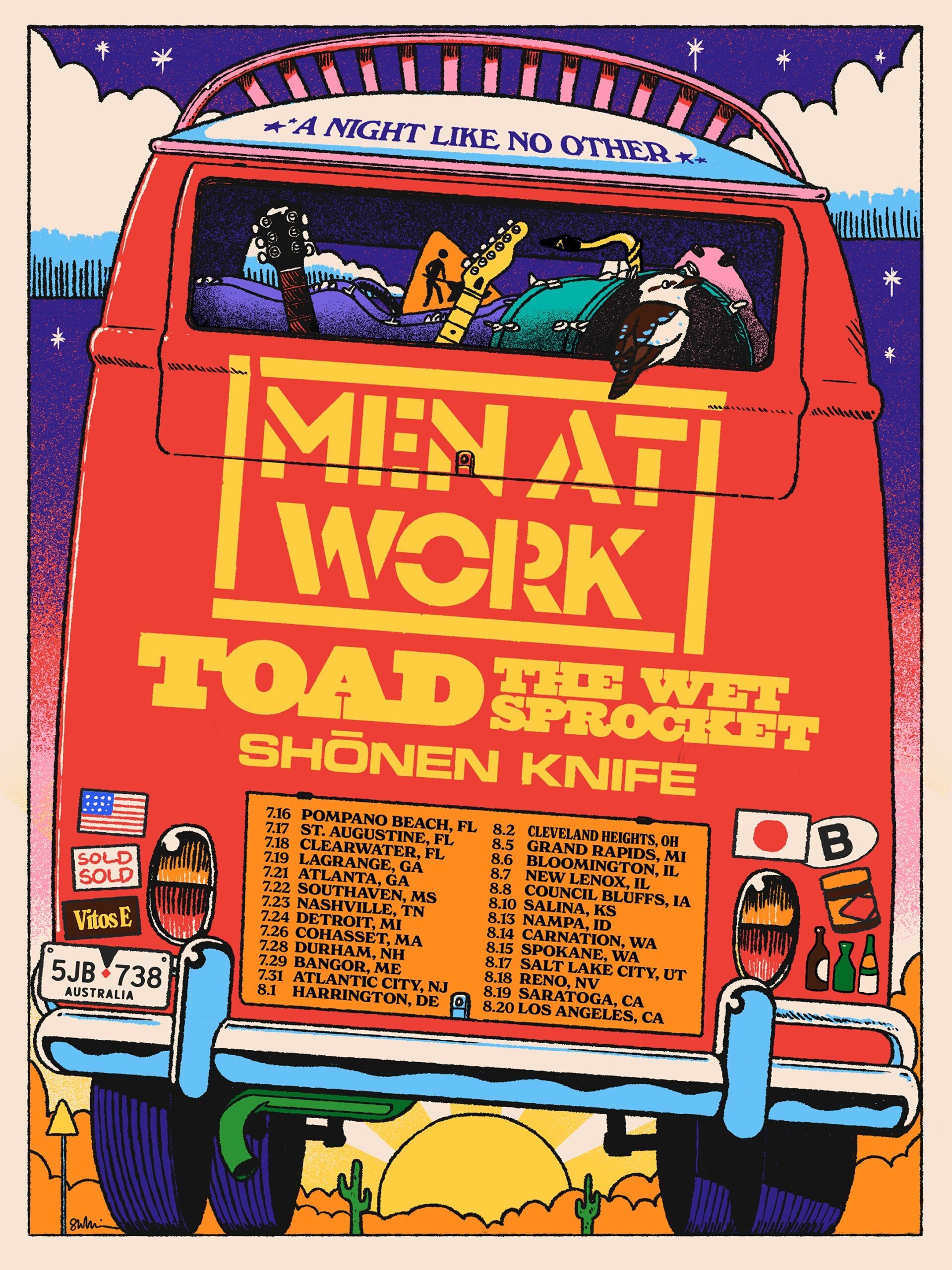 Toad The Wet Sprocket tour poster — 2026